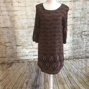 YA Los Angeles long sleeve sheath dress